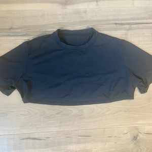Five Dancewear Black Crop Tee - YXL